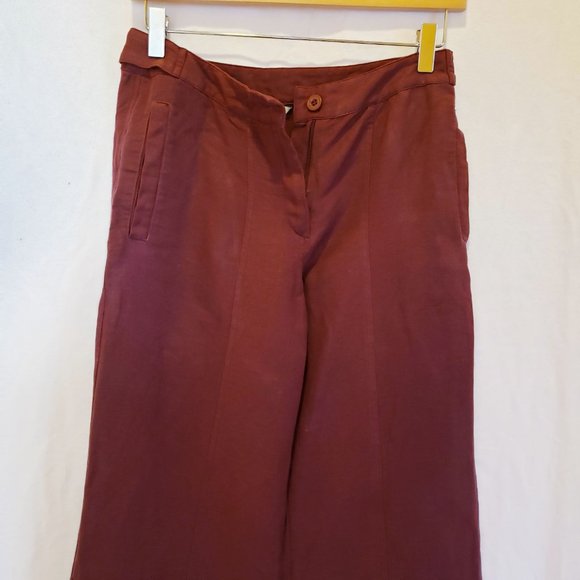 Linen Side Seamed Trousers - Picture 6 of 6